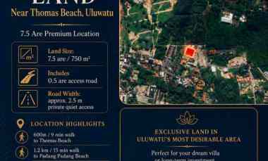 dijual tanah pecatu kec kuta sel