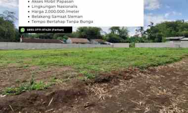 dijual tanah pekarangan murah belakang samsat sleman