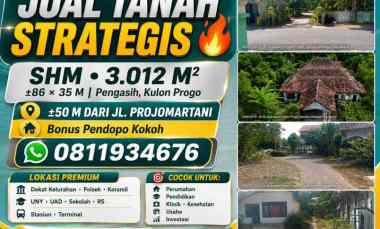 dijual tanah pengasih kulonprogo yogyakarta