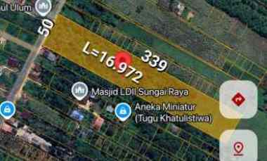 dijual tanah pinggir jalan parit sembin