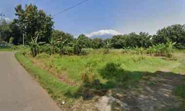 dijual tanah pinggir jl desa dekat masjid