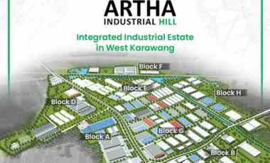 dijual tanah premium artha industrial hill karawang