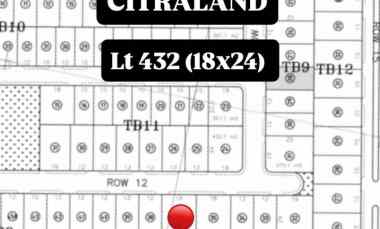 dijual tanah raffles garden citraland