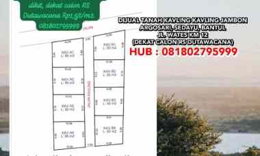 dijual tanah sedayu argosari bantul