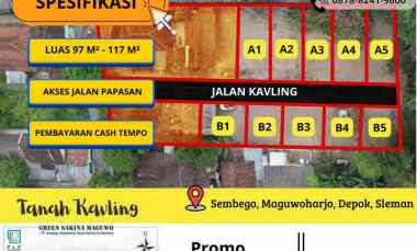 dijual tanah sembego maguwoharjo depok