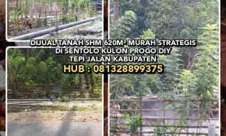 Dijual Tanah Shm 620m Murah Strategis di Sentolo Kulon Progo Diy