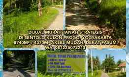 Dijual Murah Tanah Strategis 8740m /4370m di Sentolo Kulon Progo, Diy
