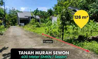 Tanah Murah Pendowoharjo, Sewon, Bantul 400 meter ke Smkn 1 Sewon