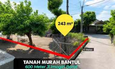 Tanah Strategis di Sewon, Barat Stadion Sultan Agung, Bantul 600 Mete