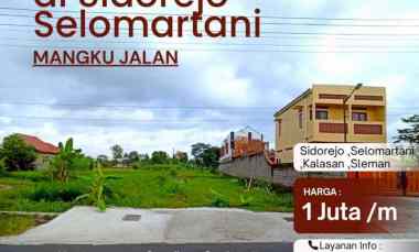 dijual tanah shm mangku jalan besar di kalasan