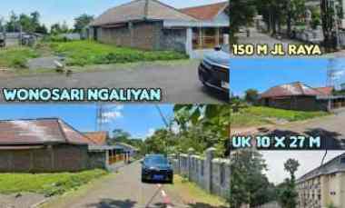 dijual tanah siap bangun di wonosari ngaliyan semarang