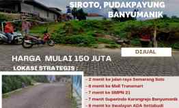 Tanah Kavling Bagus Murah di Siroto Pudakpayung Banyumanik Semarang