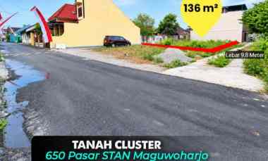 Tanah Cluster Strategis Mepet jl. Tajem, Maguwoharjo 650 meter Pasar