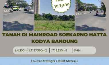 dijual tanah soekarno hatta kodya