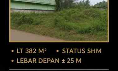 dijual tanah strategis mm nol jalan raya montong