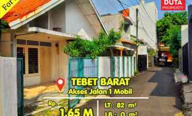 Dijual Tanah Kavling Tebet Barat Lokasi Strategis Nyaman Jalan 1 Mobil