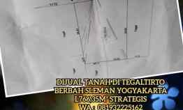 Jual Tanah di Tegaltirto Berbah Sleman Yogyakarta L766,35m Strategis
