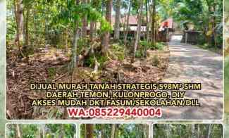 Dijual Murah Tanah Strategis 598m Shm Daerah Temon, Kulonprogo, Diy