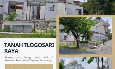 Tanah Siap Bangun Hook Strategis Bebas Banjir Jalan Tlogosari Raya