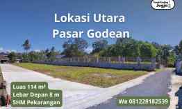 Tanah Dijual di Yogyakarta Godean, hanya 5 menit dari Pasar