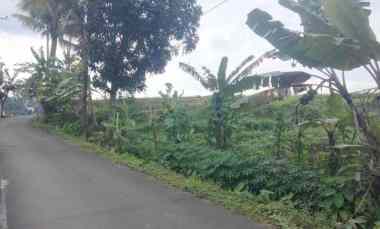 Dijual Tanah View Gunung Pinggir Jalan Desa