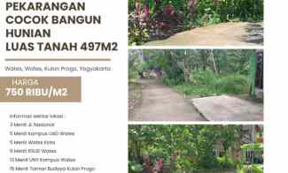 Tanah 750ribu-an SHM Siap Bangun 5 menit Kampus UAD Wates Kota, Kulon