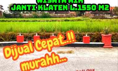 dijual tanah wisata air janti klaten