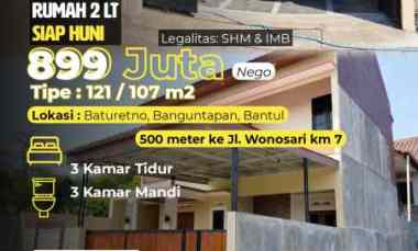 dijual villa jl wonosari km 7