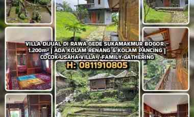 dijual villa rawa gede sukamakmur