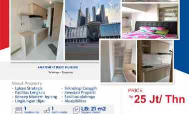 disewa tokyo riverside apartement