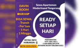 Sewa Apartemen Modernland Tangerang 130 Rb. sudah Bisa Transit