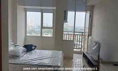 Sewa Bulanan Apartemen Mares 5 Margonda Residence Depok Type Studio