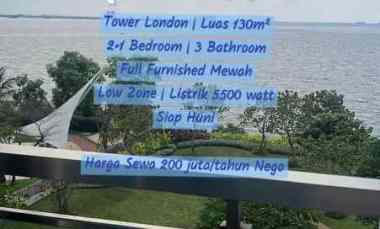 Disewakan Apartemen Regatta Pluit Tower London Furnished