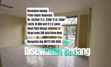 disewakan gudang prima center boulevard 2 5 lantai
