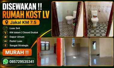 Disewakan Rumah Kost Lv Area Jakal km 7,5 Kost Lv Murah Jogja Utara