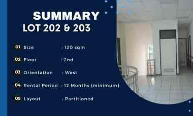 disewakan ruang kantor 2 lantai di gedung aditya