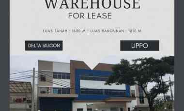disewakan ruko gudang kantor delta silicon lippo cikarang