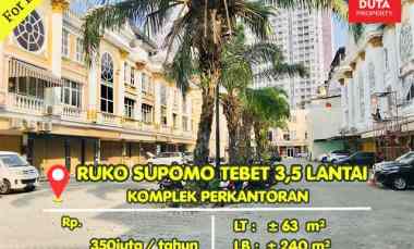 Disewakan Ruko Komplek Perkantoran Supomo Tebet Nyaman Siap Huni