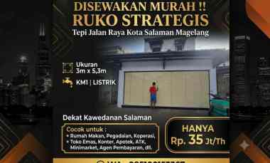 disewakan ruko gudang kantor salaman magelang