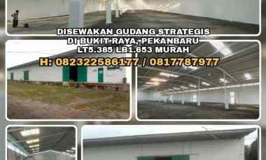 disewakan ruko gudang kantor simpang tiga bukit raya