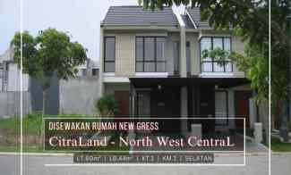 DiSewa Rumah Baru Siap Huni Citraland North West Central, Surabaya