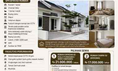 disewakan rumah cluster nyaman tangerang