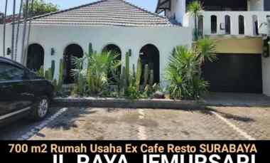 Disewakan 700 m2 Eks Resto Cafe Rumah Raya Jemursari - Surabaya Timur