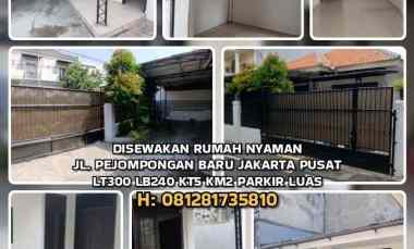 disewakan rumah jl pejompongan baru