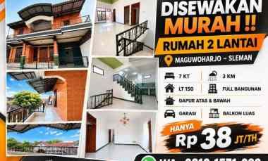 Rumah Disewakan 2 Lantai di Maguwoharjo, Sleman, Yogyakarta, 7KT 3KM