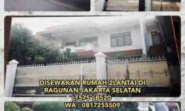 Disewakan Rumah 2 lantai di Ragunan Jakarta Selatan Lt575 Lb520