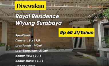 disewakan rumah royal residence wiyung