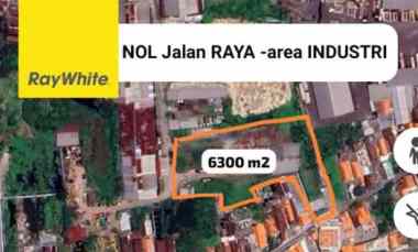 disewakan tanah jalan raya gilang