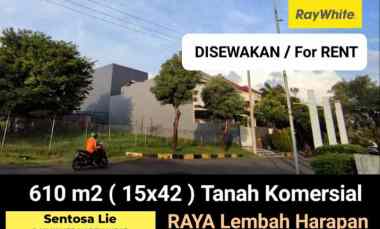 Disewakan 610 m2 Tanah Komersial Jalan Raya Kembar Wisata Bukit Mas 2