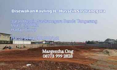 Tanah Disewakan di Jl. Husein Sastranegara Tangerang